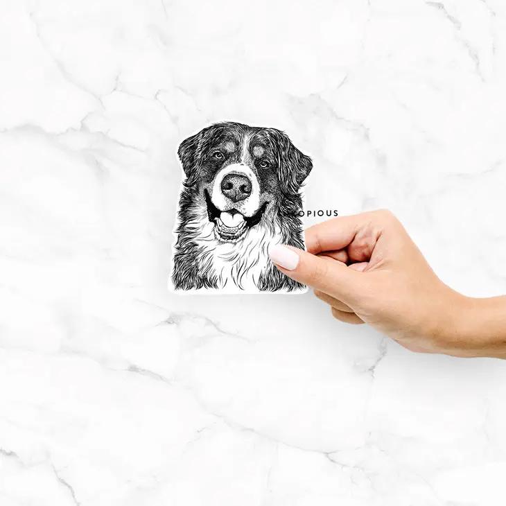 thumbnail image 2 of I Love My Bernese Mountain Dog | High Quality Vinyl Berner 2 of 14