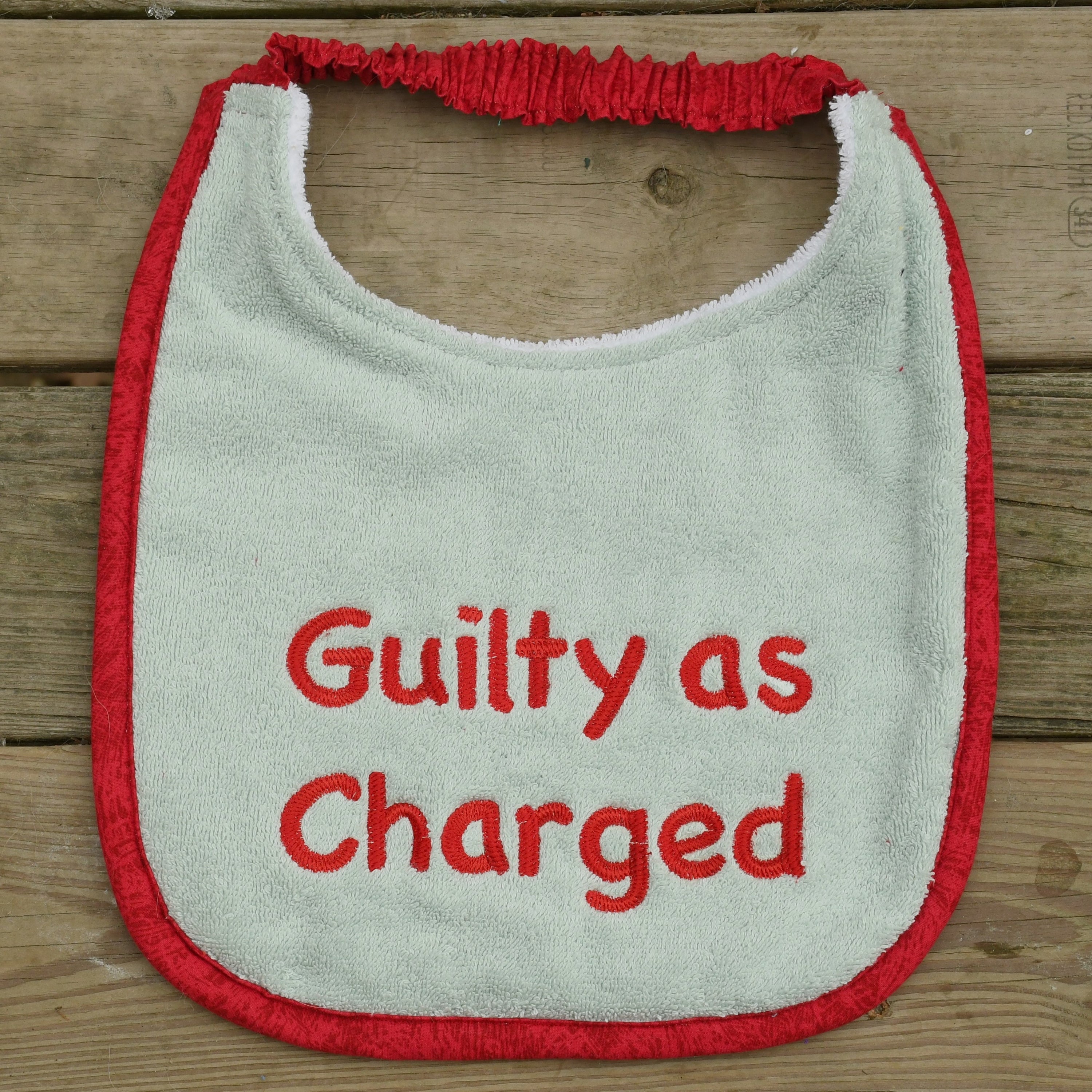 Guilty as Charged, Drool Bib