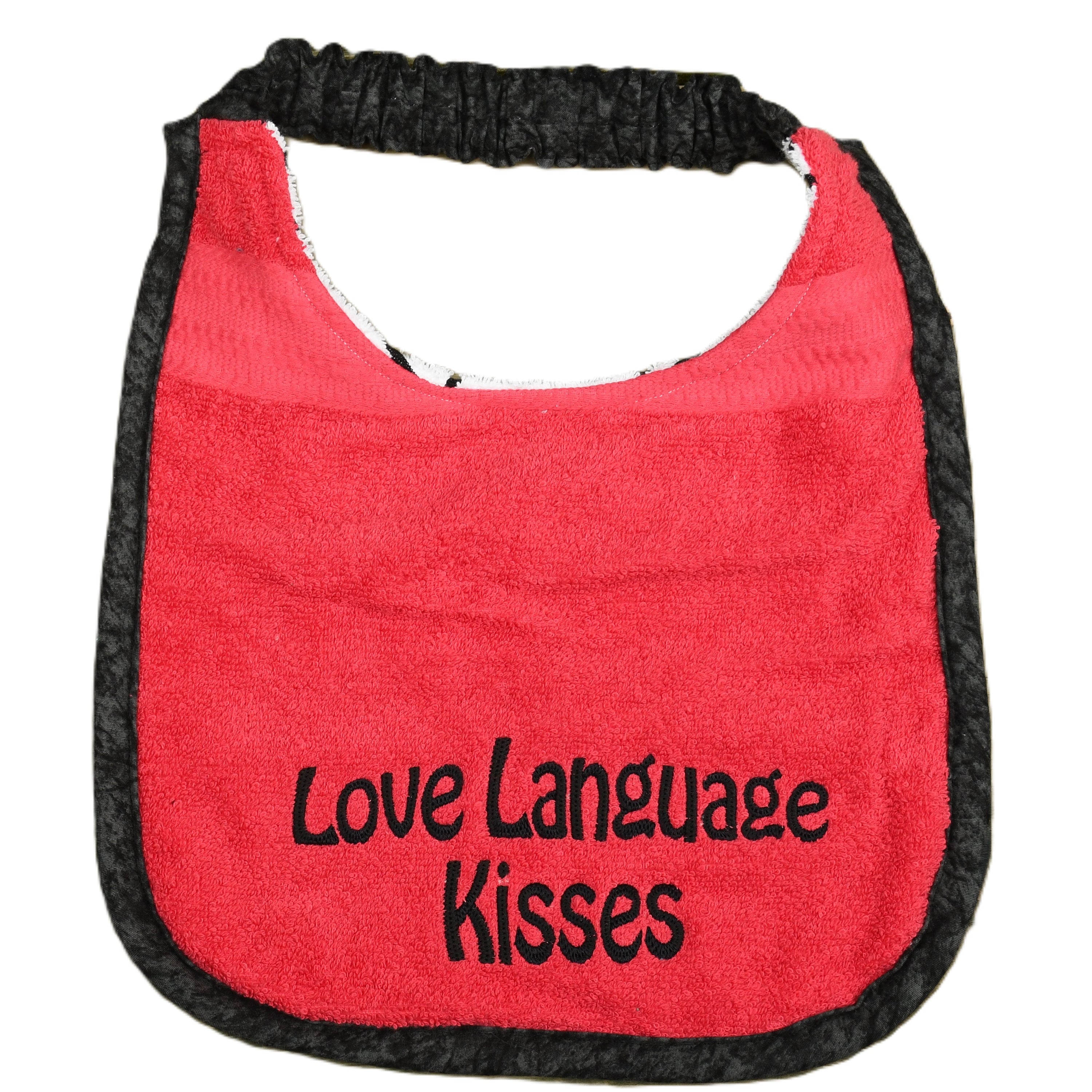 Love Language Kisses, Drool Bib