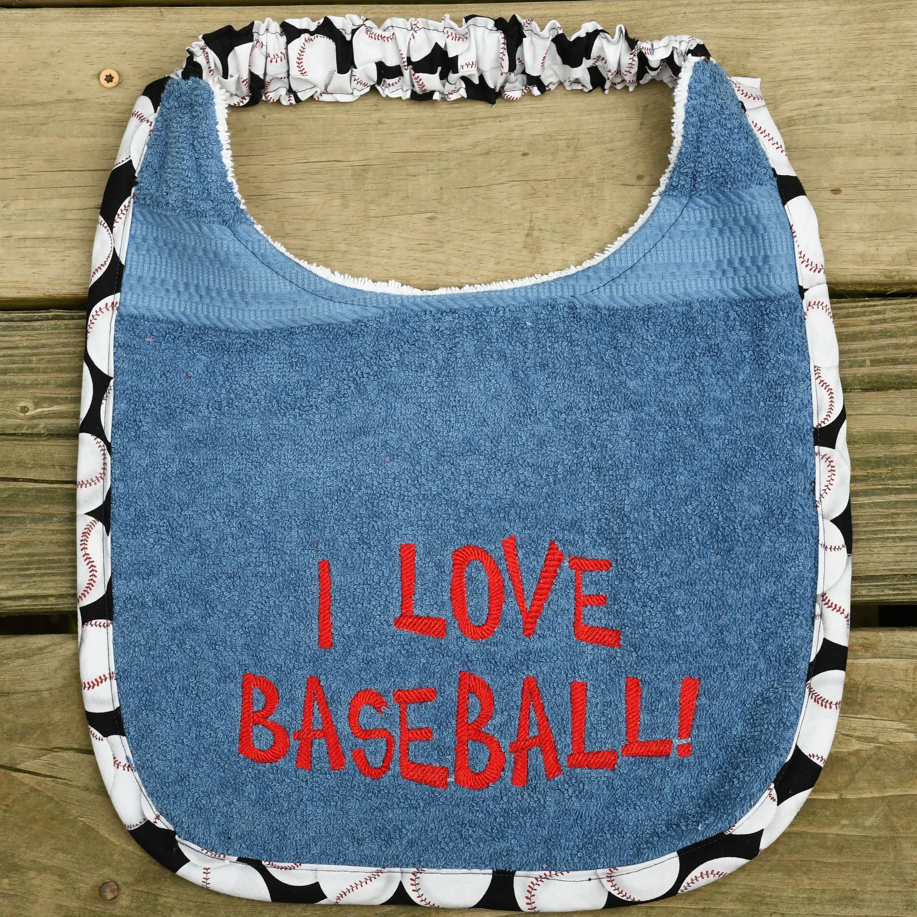 I Love Baseball, Drool Bib