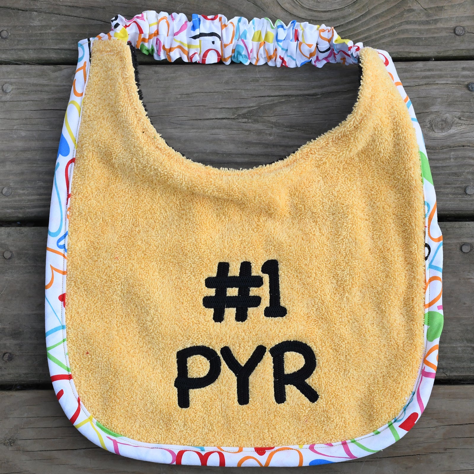 #1 PYR, Drool Bib