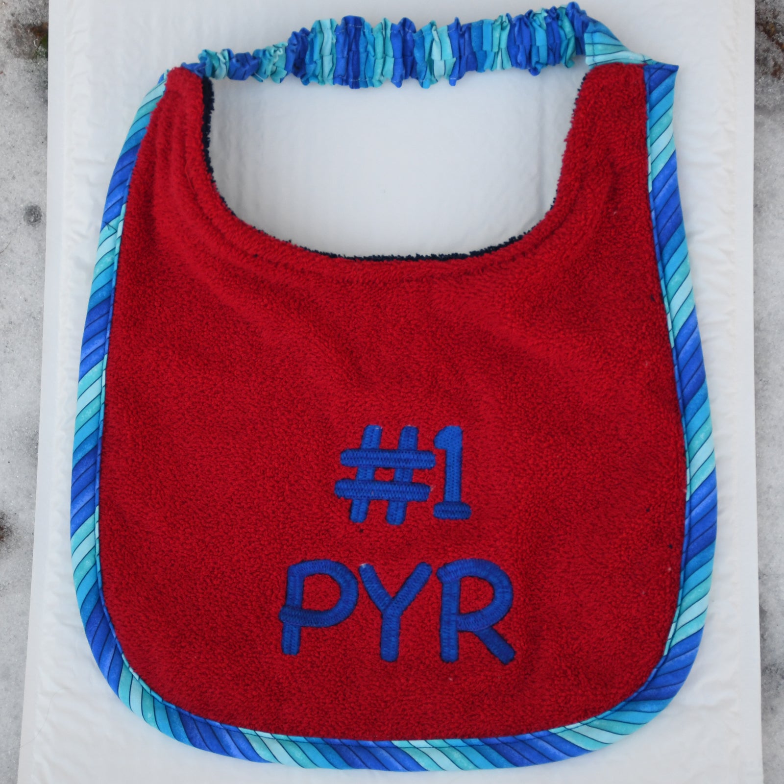 #1 PYR, Drool Bib