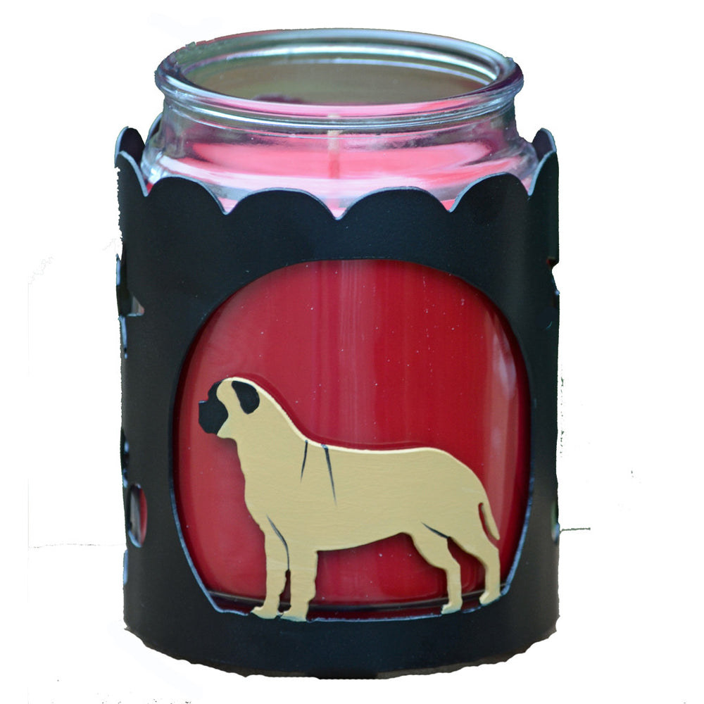 Bullmastiff Jar Candle Wrap - Fawn