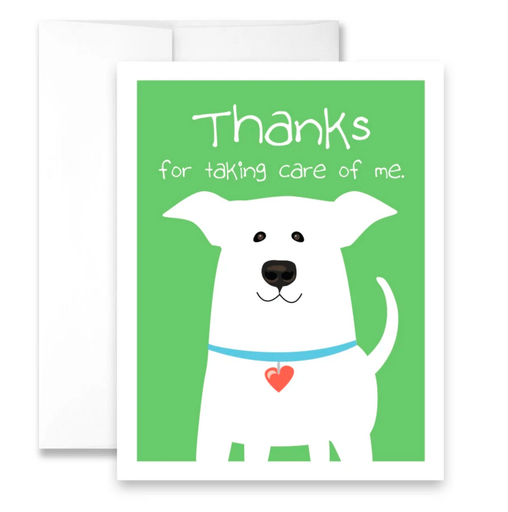 thanks for taking care of me. - single card