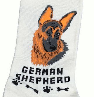 "Foozys German Shepherd Socks" - one size fits most