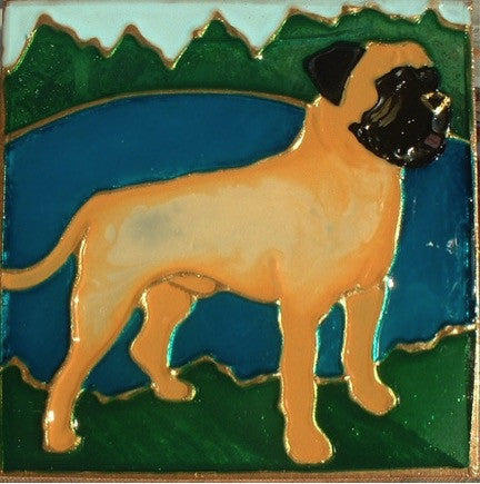 Stained Glass Bullmastiff Night Light