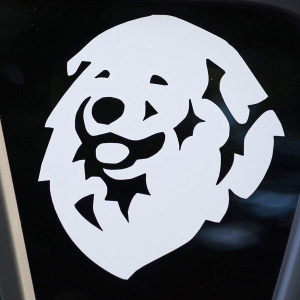 Pyrenees Decal for Tinted Glass 5.5" x 6"