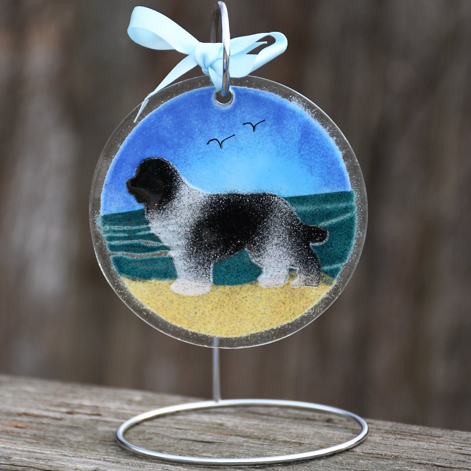 Newf Ornament/Suncatcher - Landseer