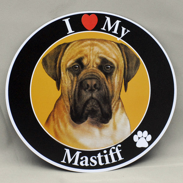 Round Mastiff Magnet