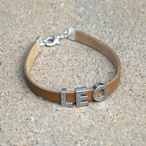 "LEO" charm/friendship bracelet - 7.5 inches