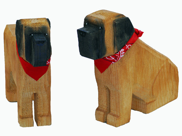 Mastiff Wood Carving*