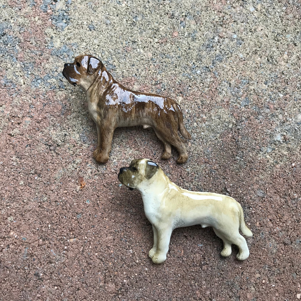 Hand Painted Pewter Mastiff Pin - 2 colors