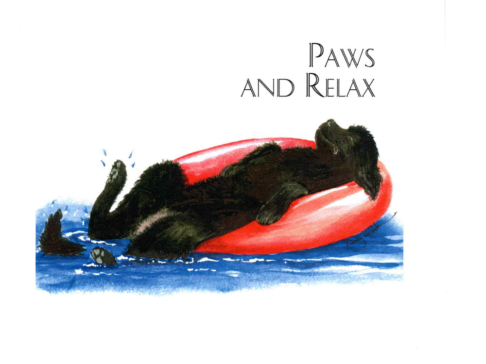 Paws and Relax, Note Card