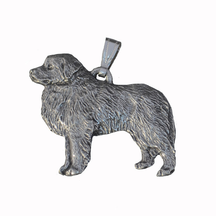 Antiqued Pewter Great Pyrenees Pendant