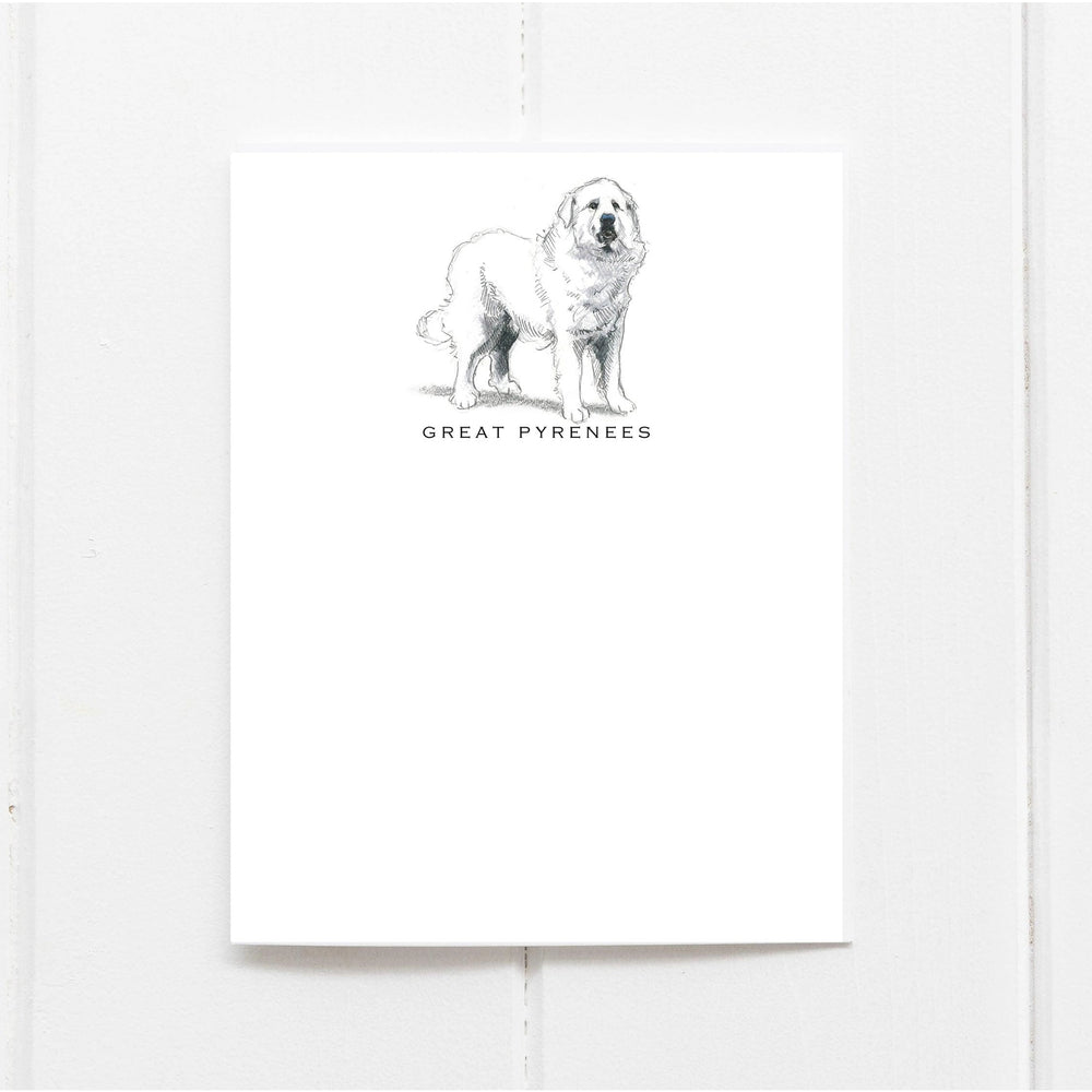 Great Pyrenees Post Card with Envelope - pack of 6