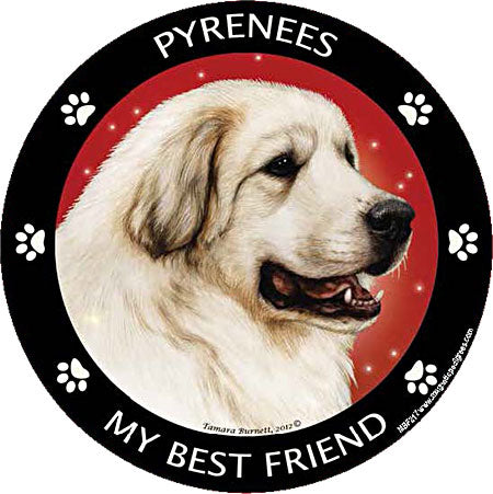 Great Pyrenees my best friend - Magnet