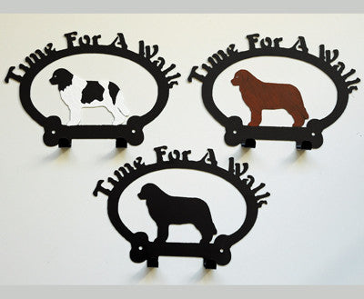 Time For A Walk, Newfie Wall Hooks