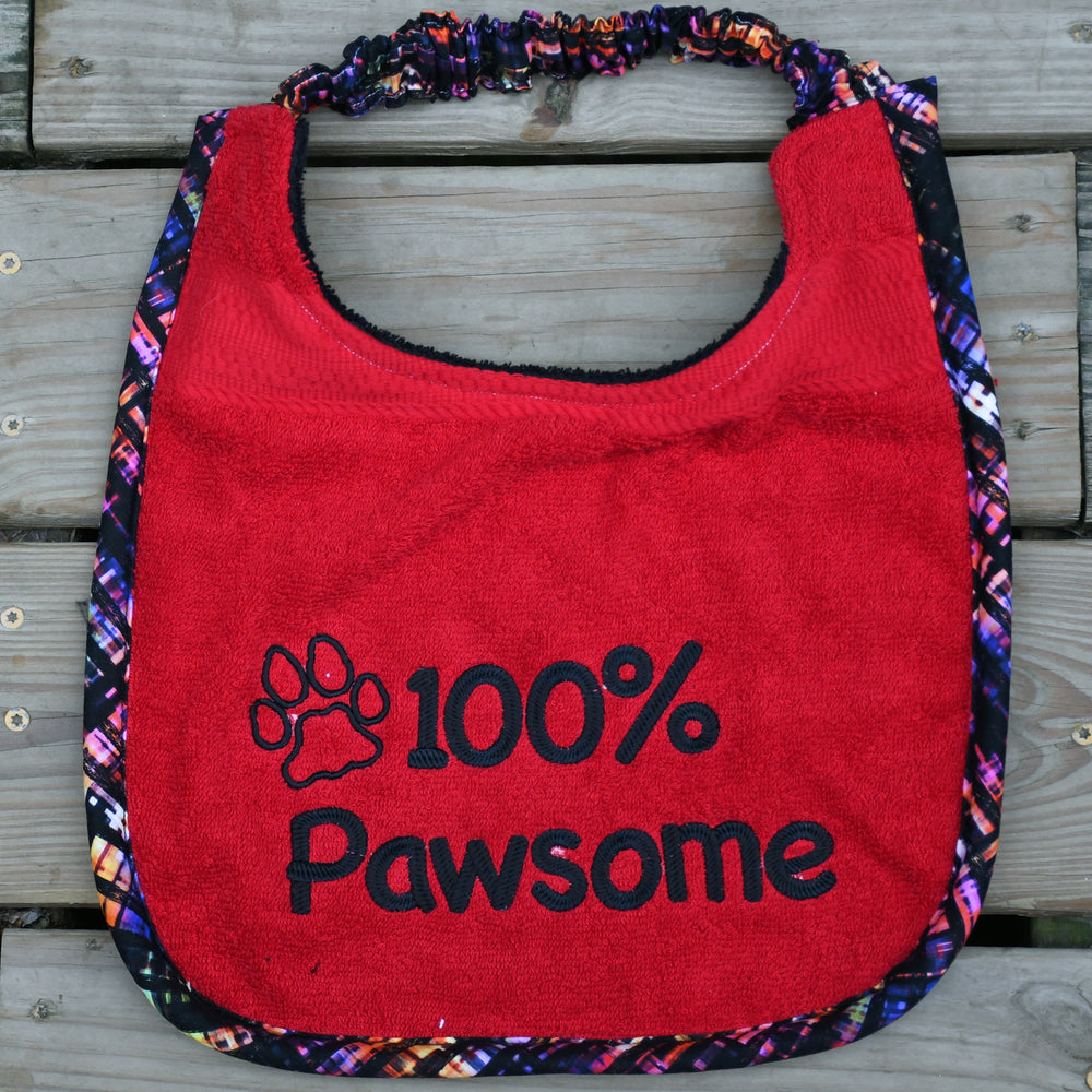 100% Pawsome, Drool Bib