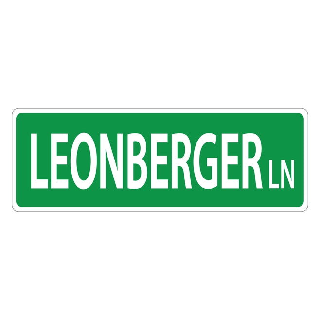 Leonberger Street Sign