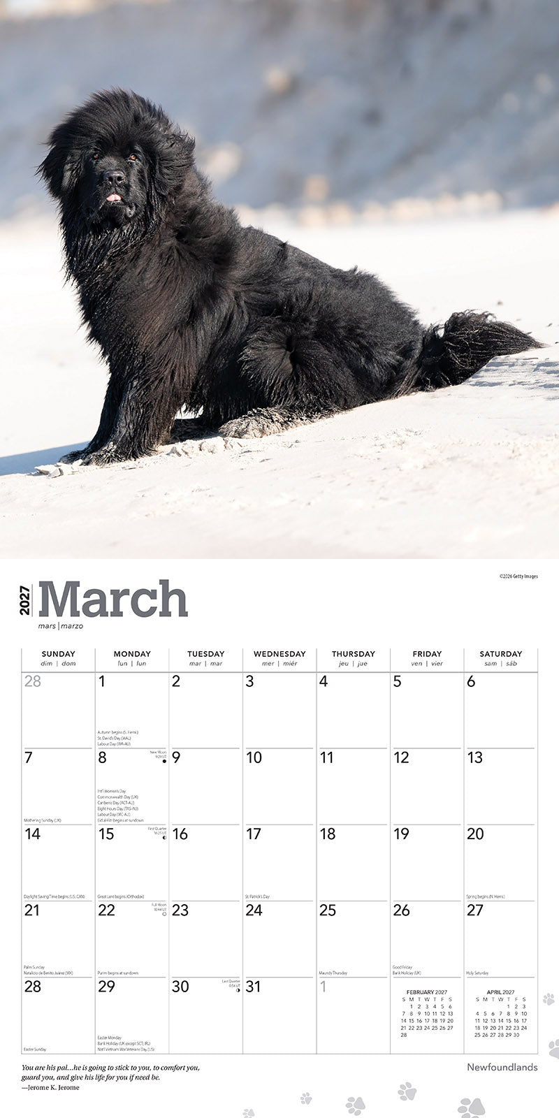 Newfoundland 2027 Calendar