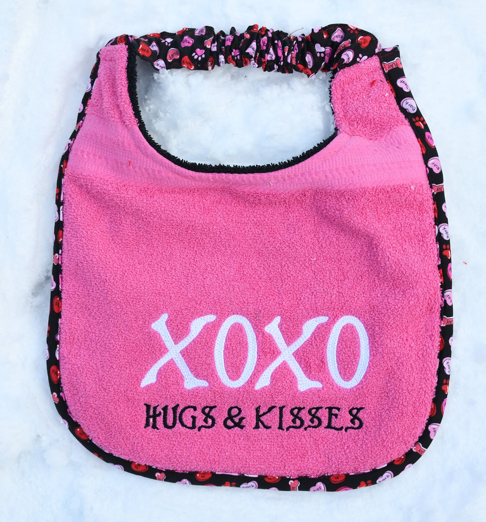 XOXO Hugs & Kisses, Drool Bib