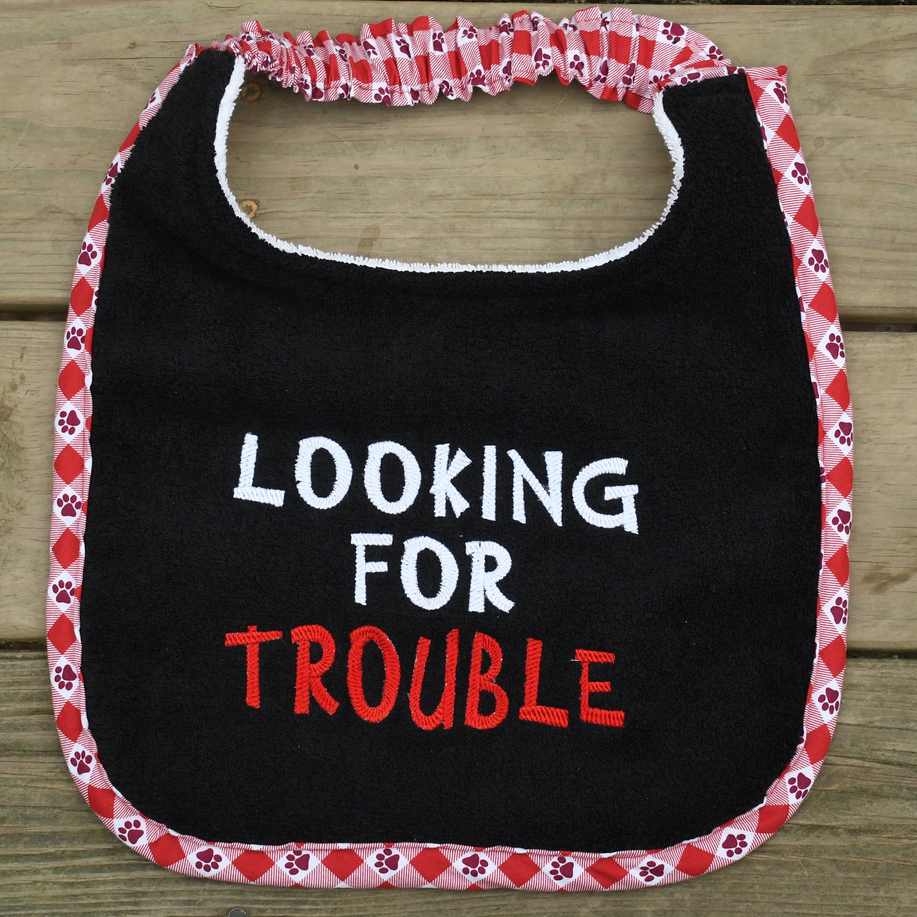Looking For Trouble, Drool Bib