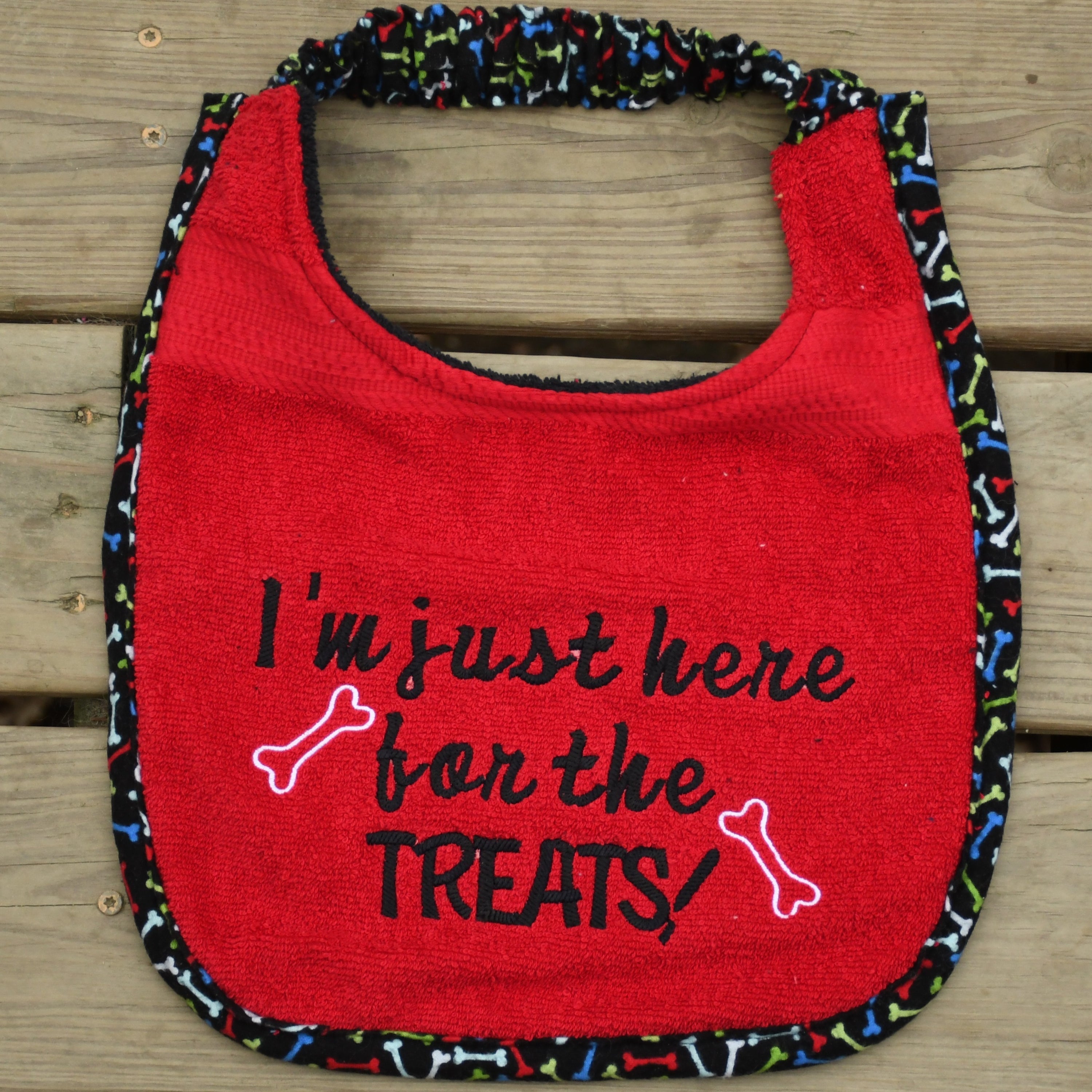 I'm just here for the Treats!, Drool Bib