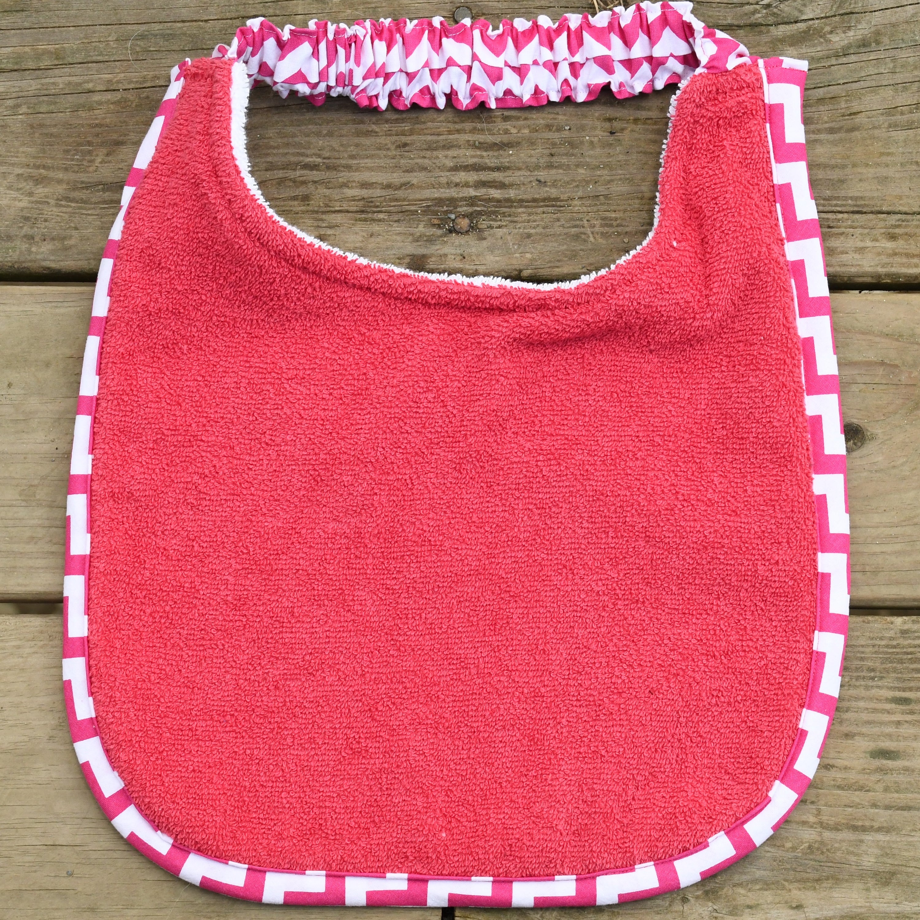 Plain Drool Bib - no embroidery (Pink)