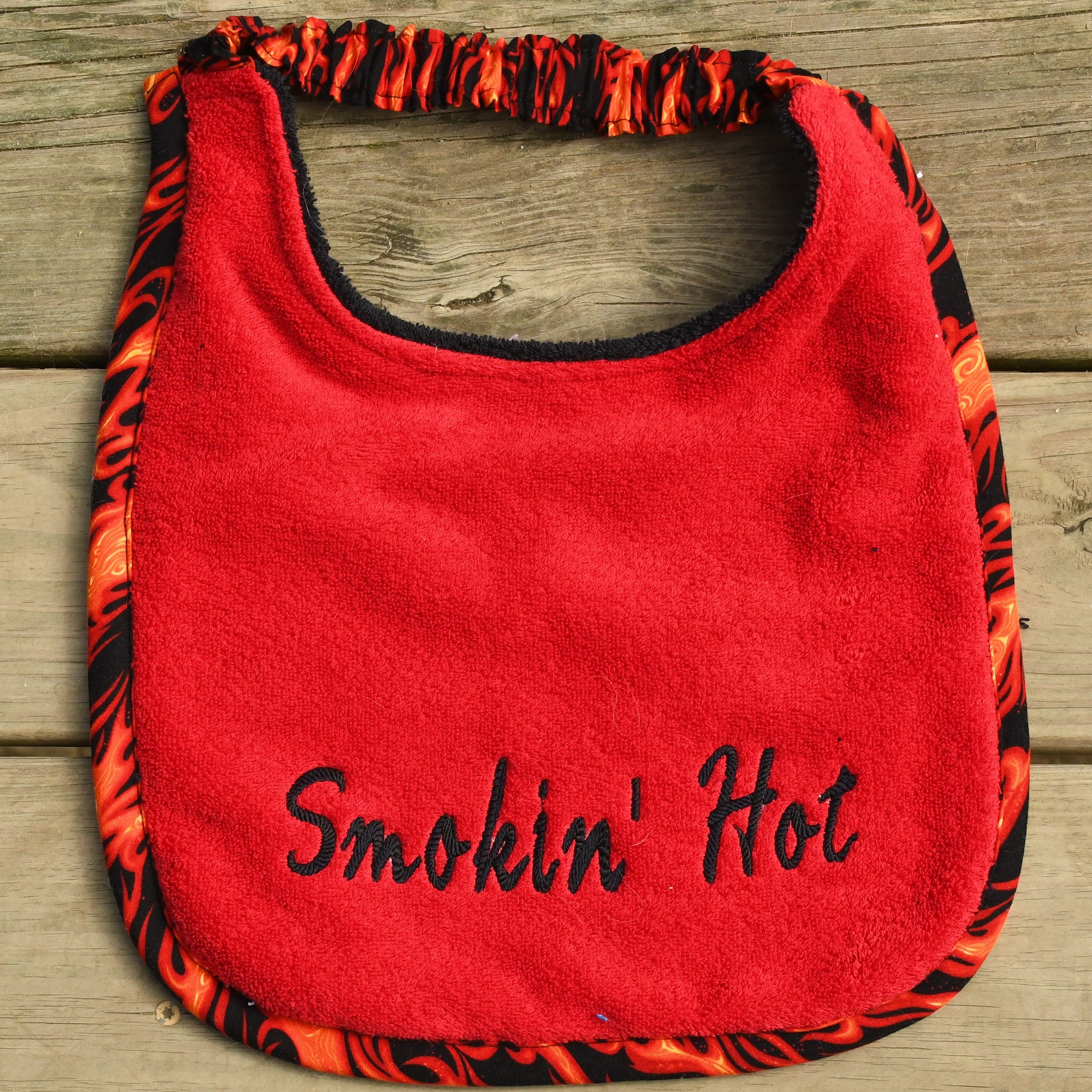 Smokin' Hot, Drool Bib