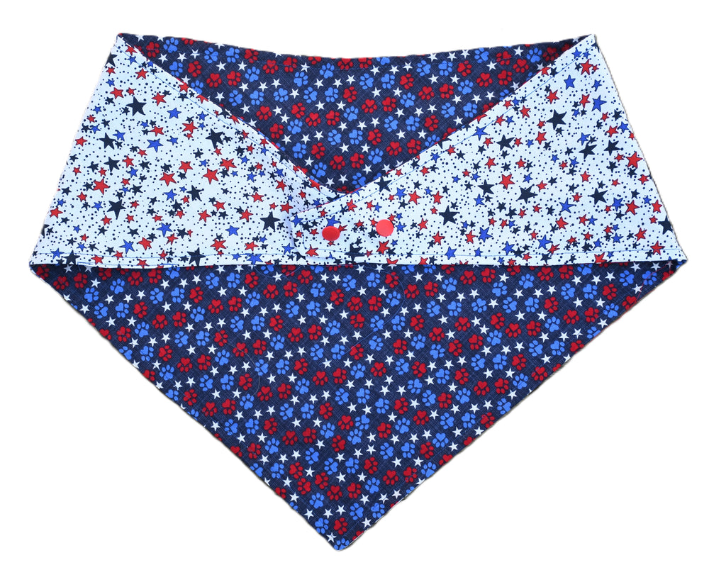 2 sided, adjustable quick snap bandana 2XL