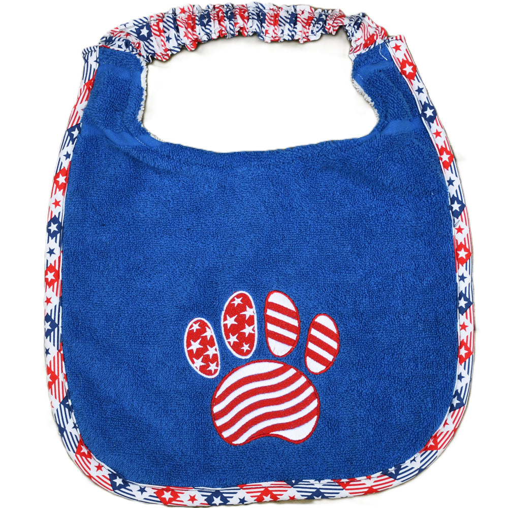 Patriotic Paw, Drool Bib