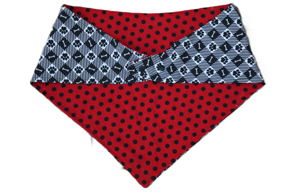 2 sided, adjustable quick snap bandana 2XL