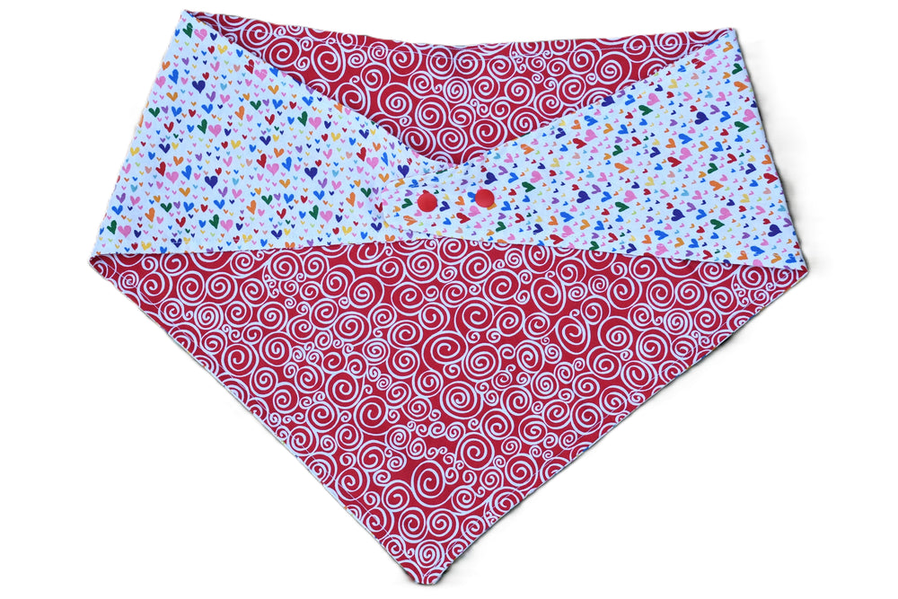 2 sided, adjustable quick snap bandana 2XL