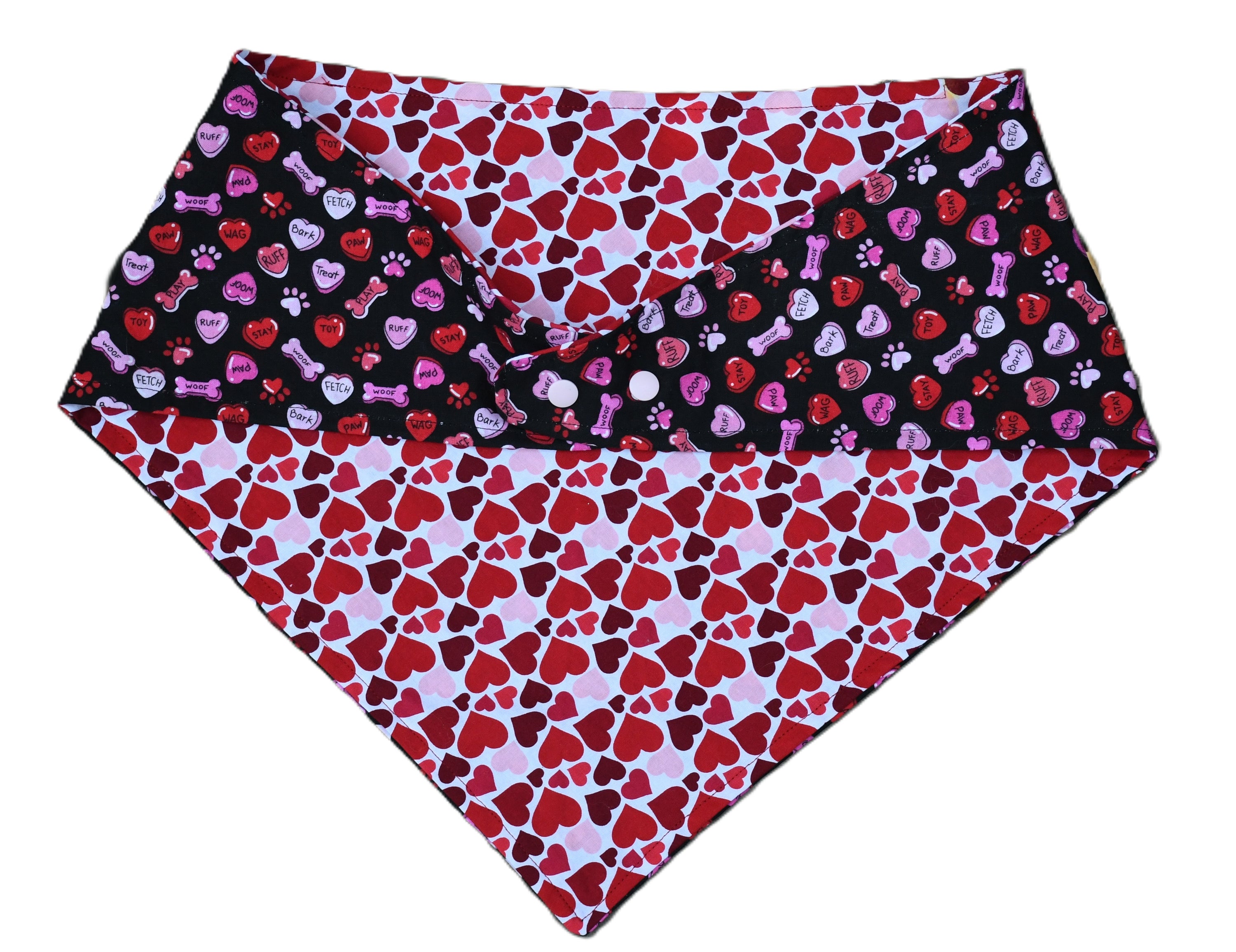 2 sided, adjustable quick snap bandana 2XL