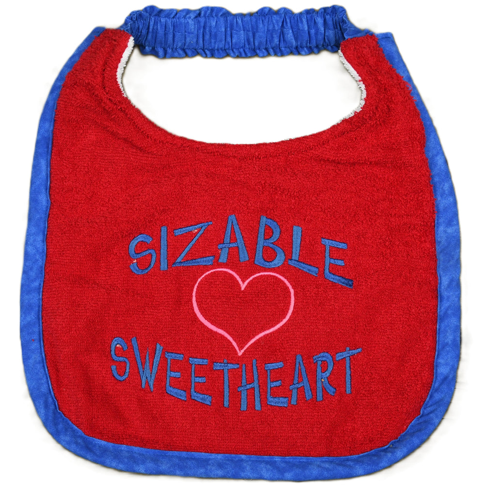 Sizable Sweetheart, Drool Bib