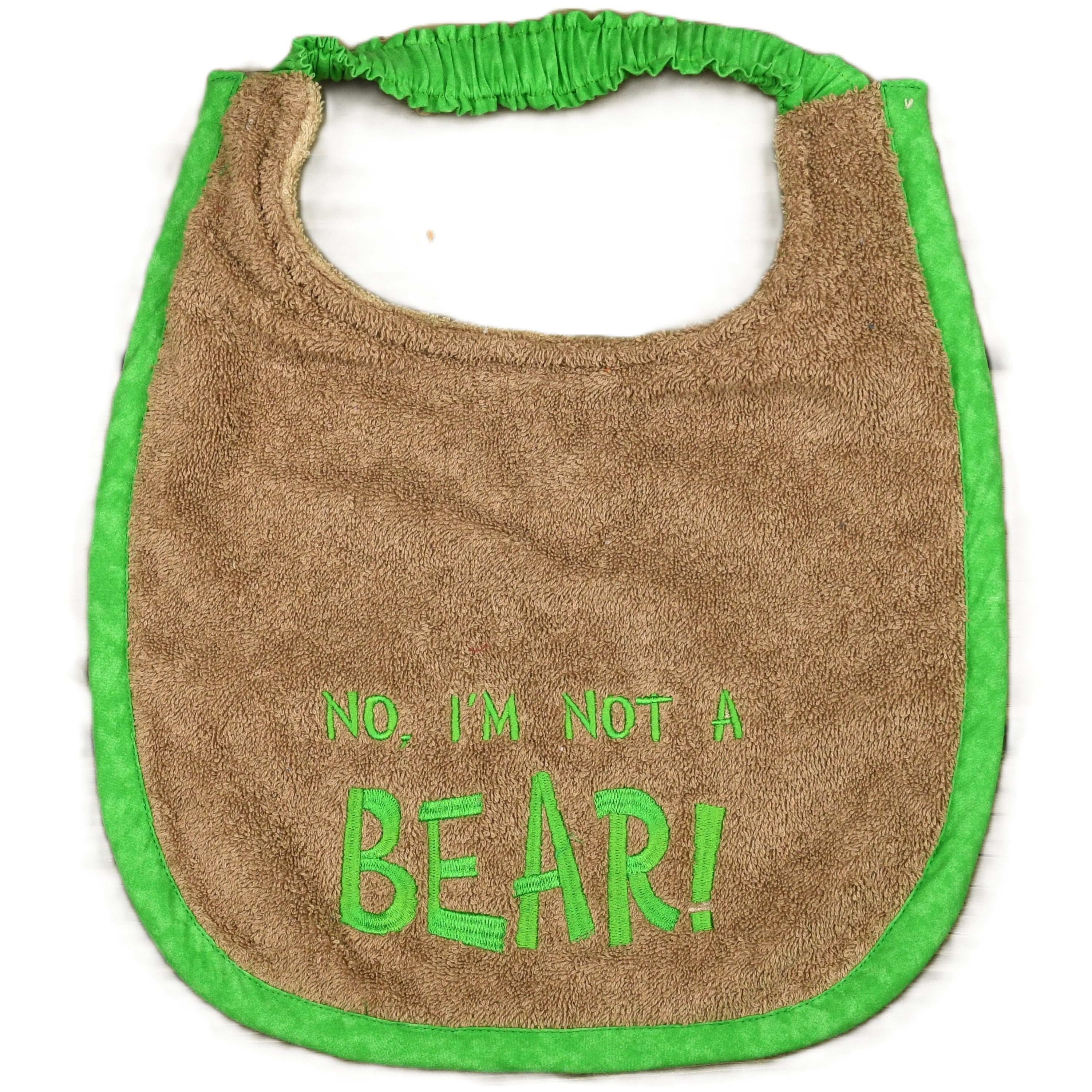 No, I'm not a BEAR!, Drool Bib
