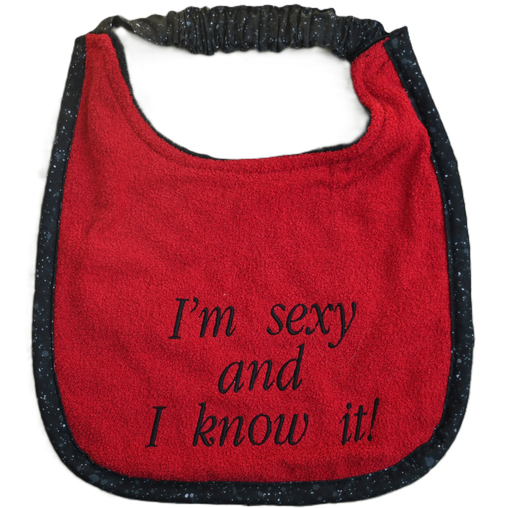 I'm Sexy and I know it!, Drool Bib