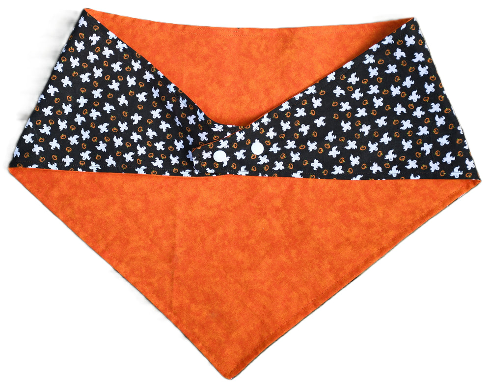 2 sided, adjustable quick snap bandana 2XL(white snaps)