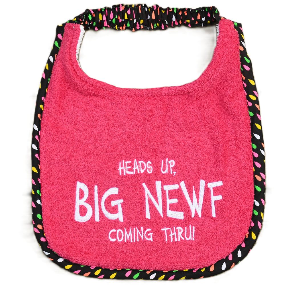 Heads up BIG NEWF coming thru!, Drool Bib