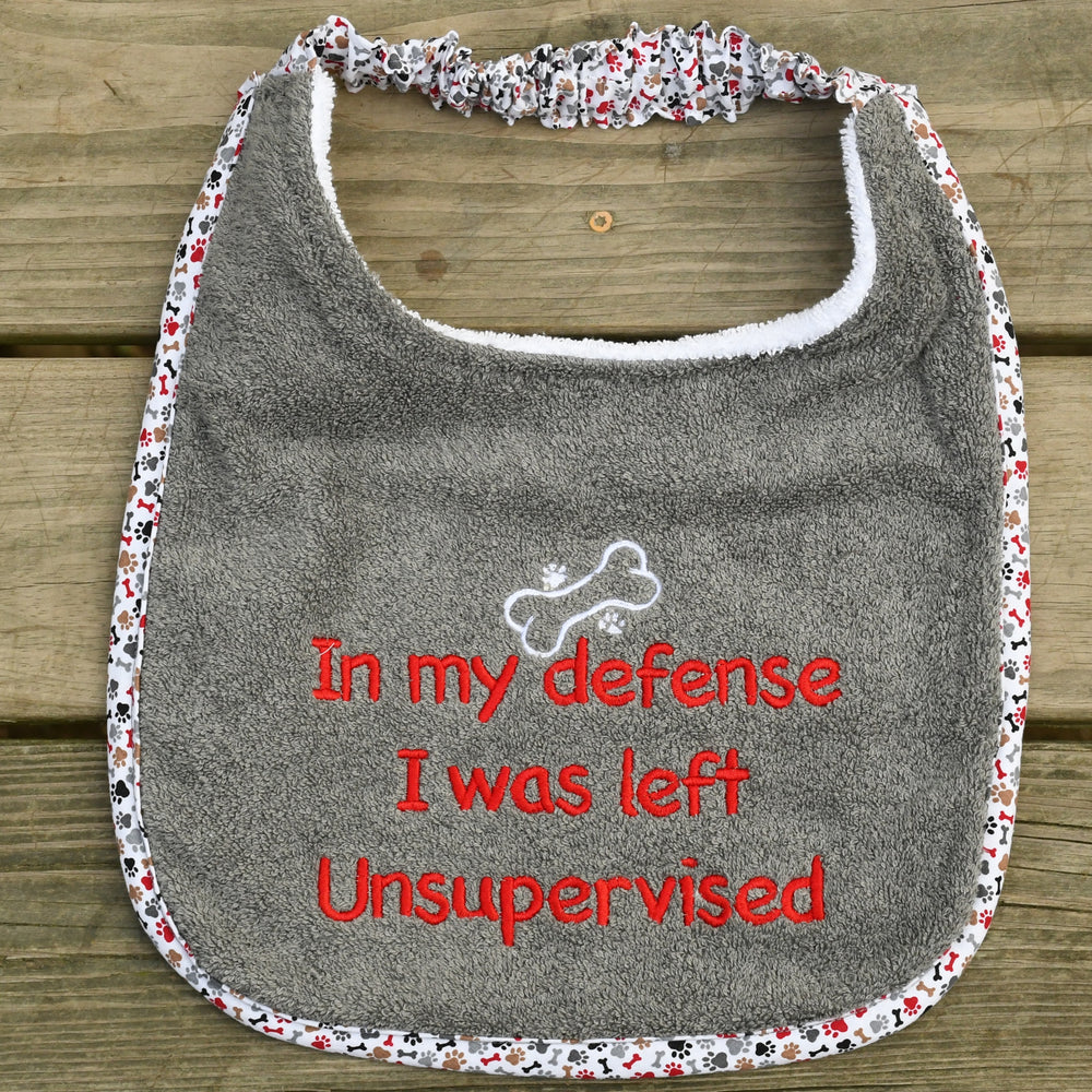 In my defense I was left unsupervised, Drool Bib