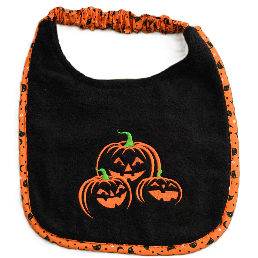 Pumpkins x 3, Drool Bib