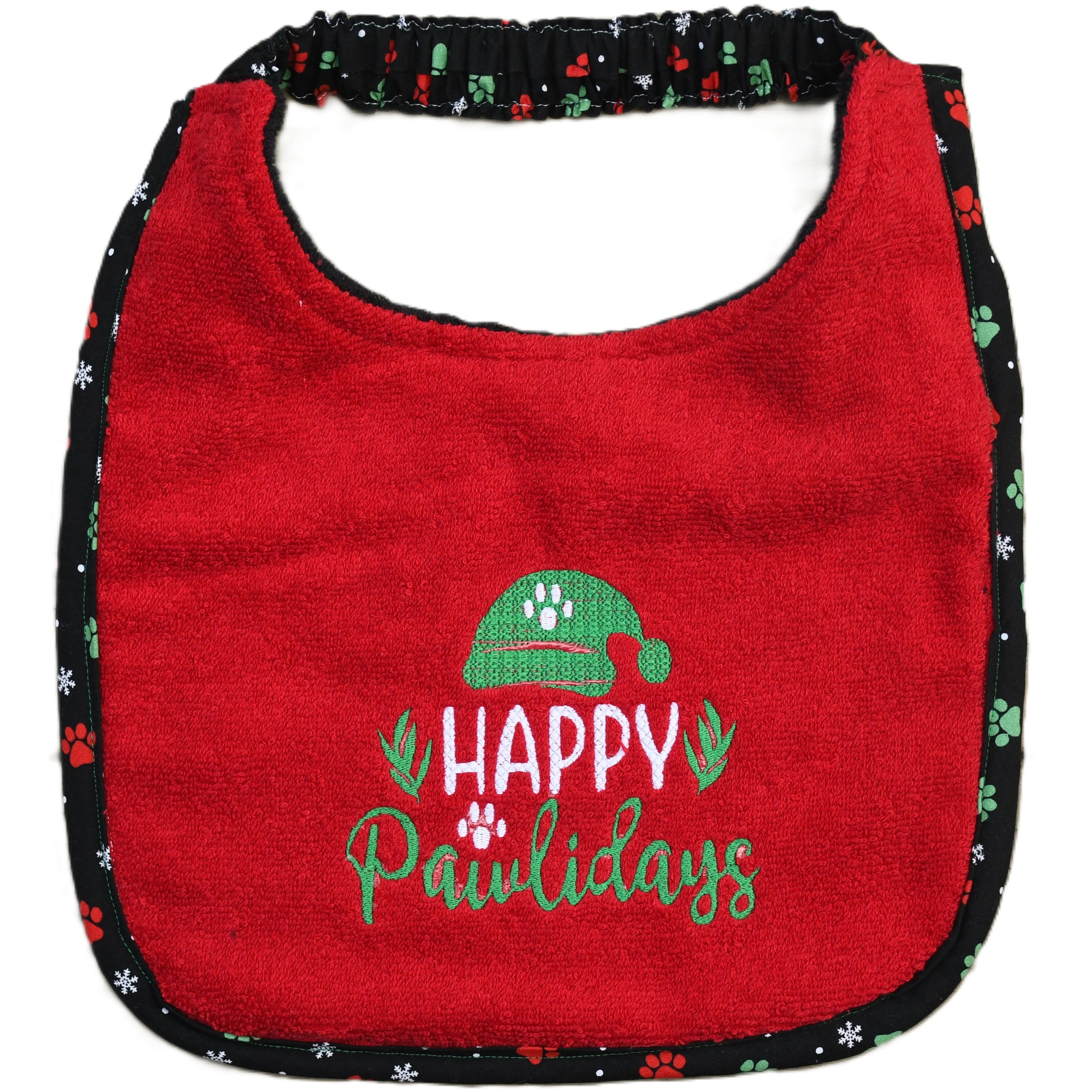 Happy Pawlidays, Drool Bib