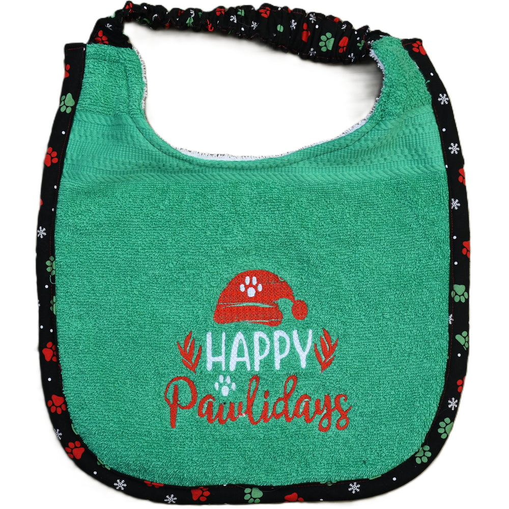 Happy Pawlidays, Drool Bib