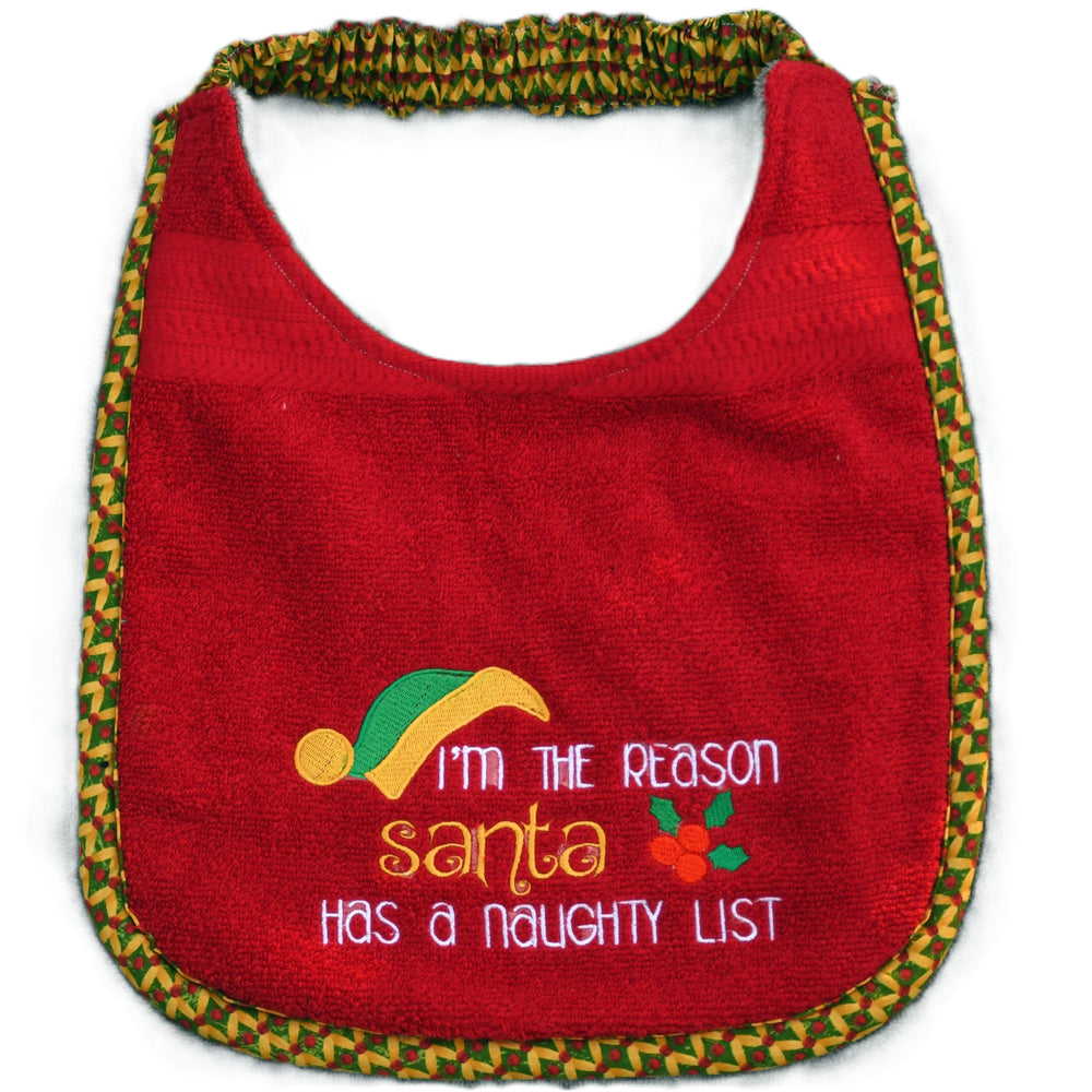 I'm the reason..., Drool Bib (green and gold hat)