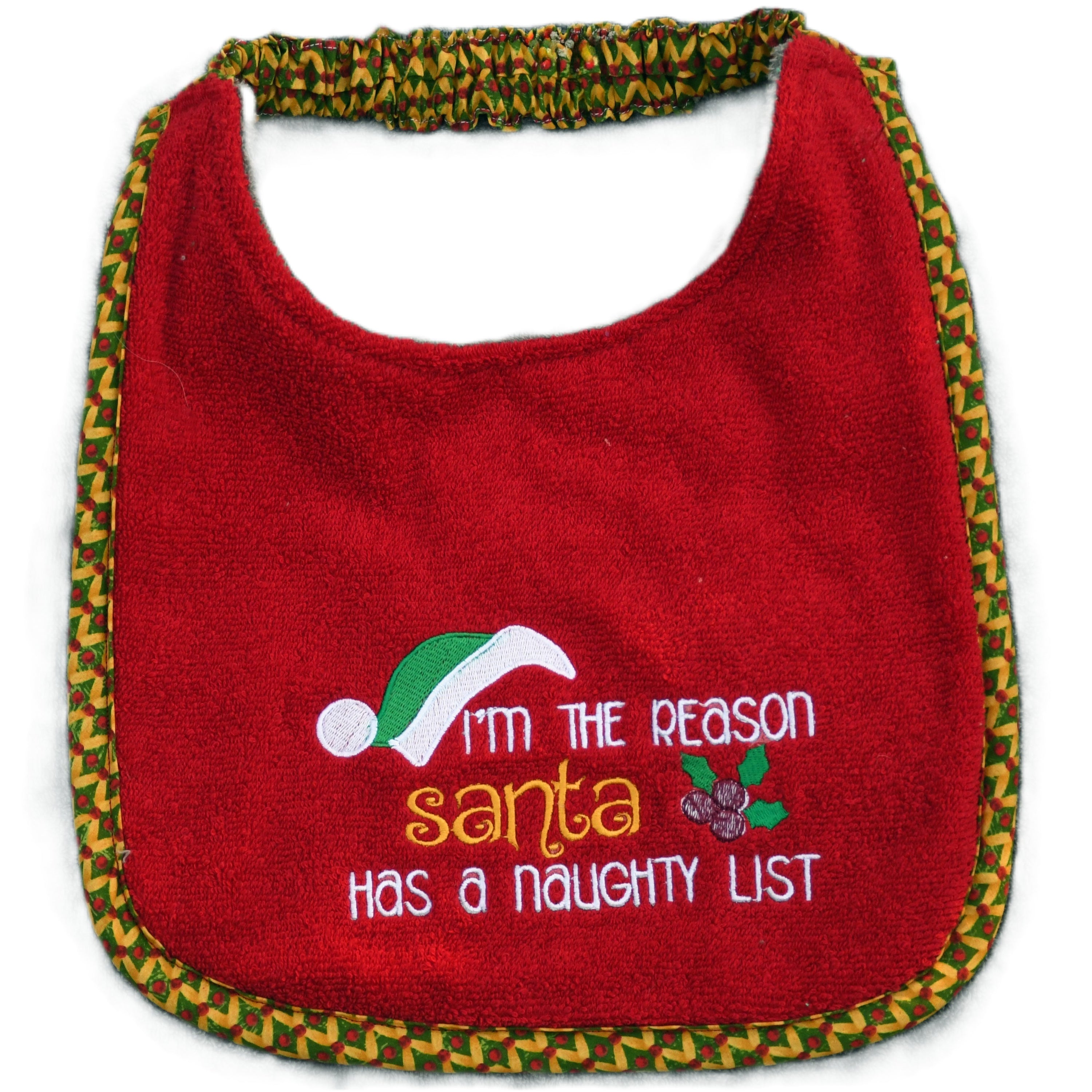 I'm the reason..., Drool Bib (green and white hat)