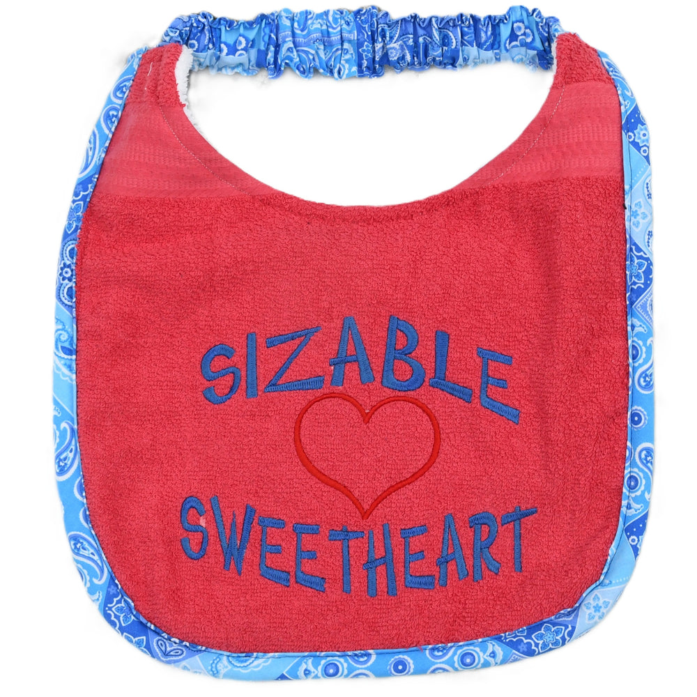 Sizable Sweetheart, Drool Bib