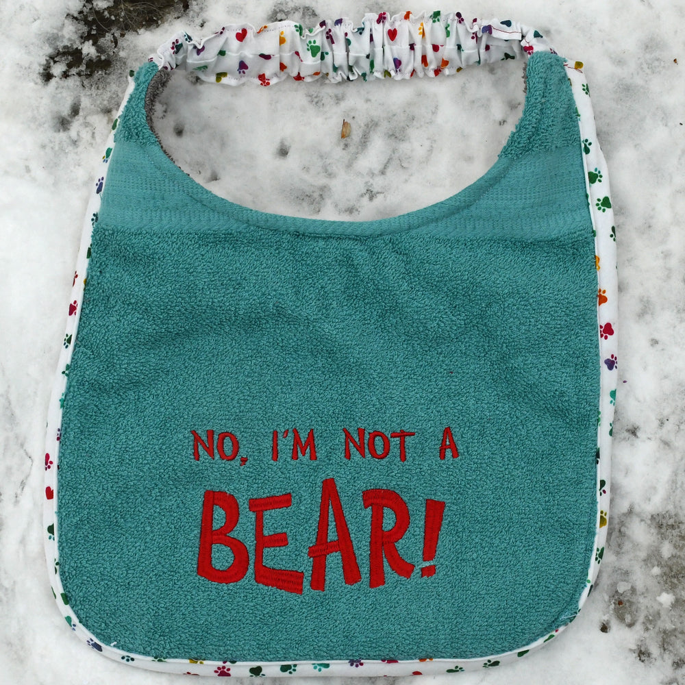 No, I'm not a BEAR!, Drool Bib