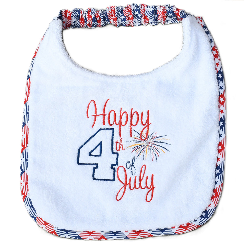 Happy 4th of July, Drool Bib