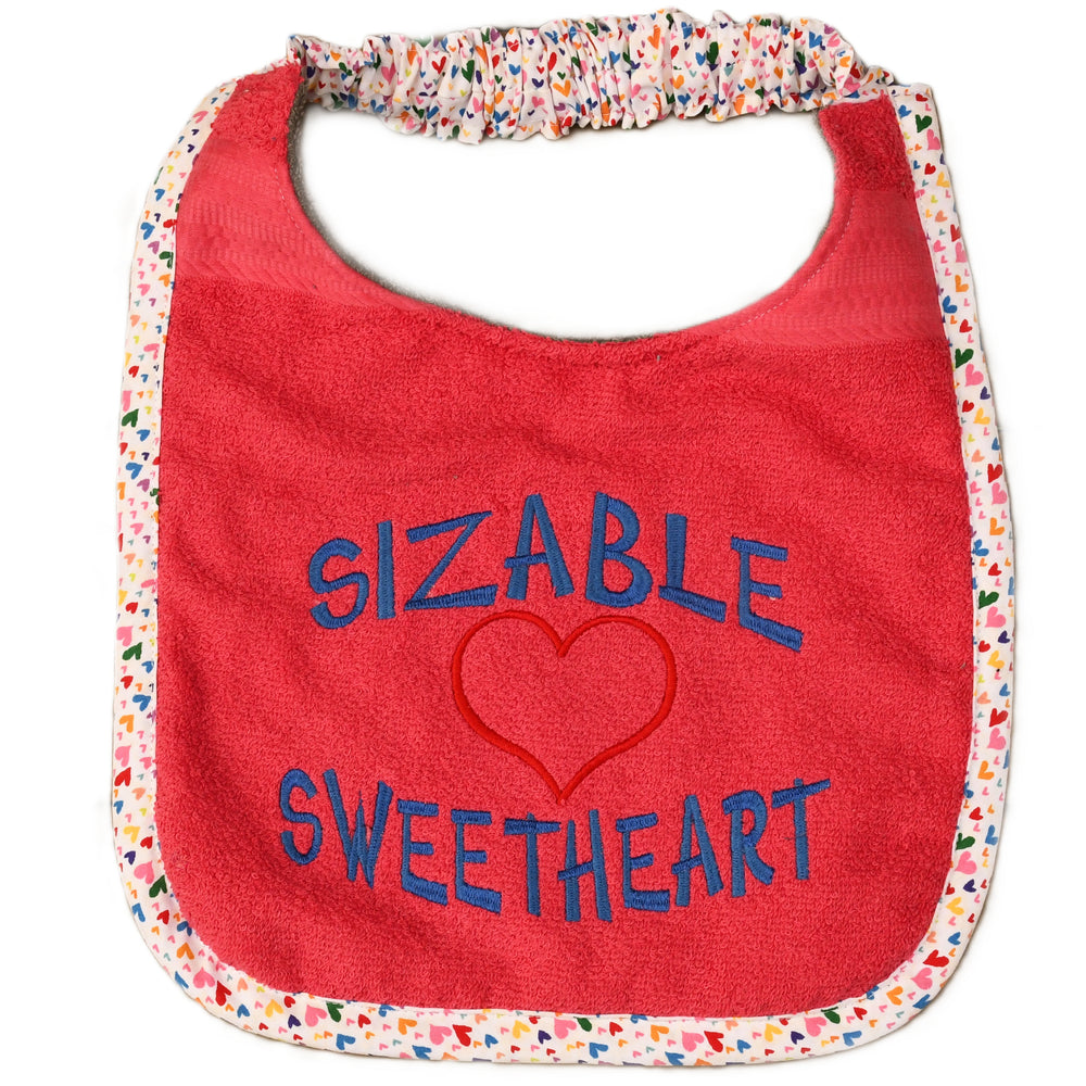 Sizable Sweetheart, Drool Bib