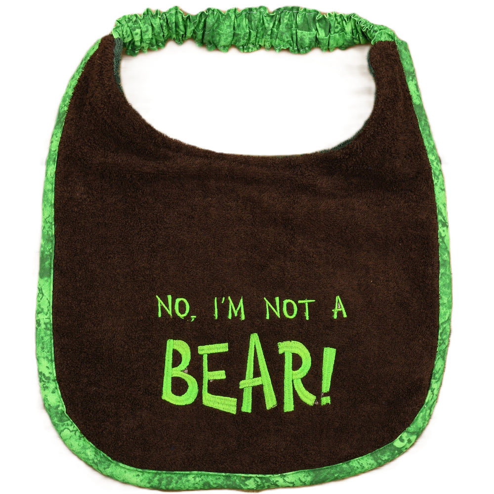 No, I'm not a bear!, Drool Bib